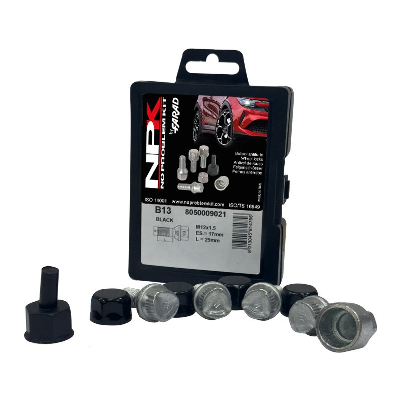 LOCK BOLTS KIT M12X1.50 X25 60° UB125-BLK