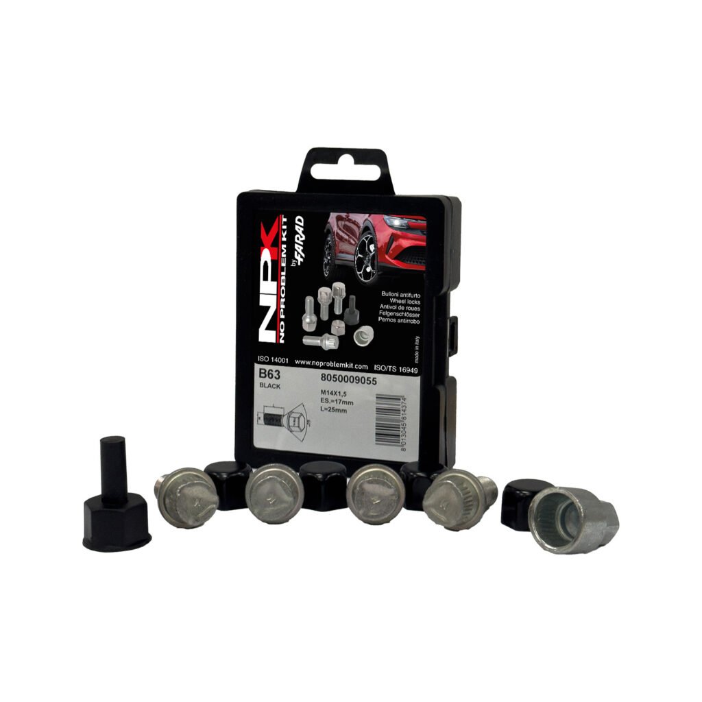 LOCK BOLTS KIT M14X1.50 X25 60° UB425BLK