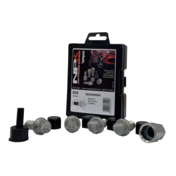 LOCK BOLTS KIT M14X1.50 X29 60° B35-BLACK