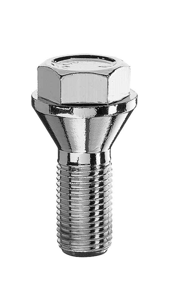 BOLT 60º CH17 12X1.25 X22 ZINC SHORT HEAD